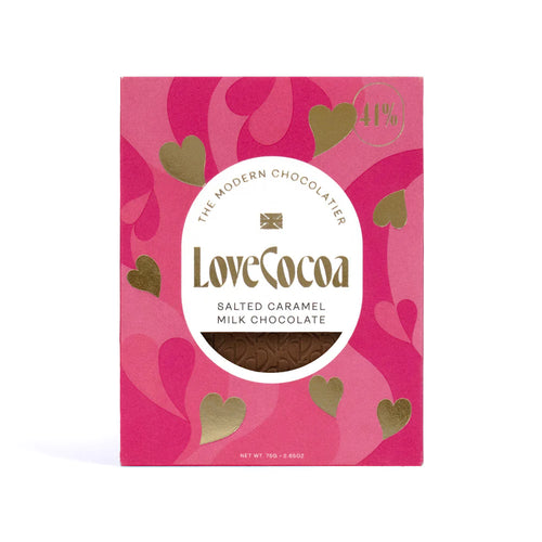 Love Heart Salted Caramel Chocolate Bar