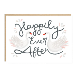 Happily Ever After Swans Card
