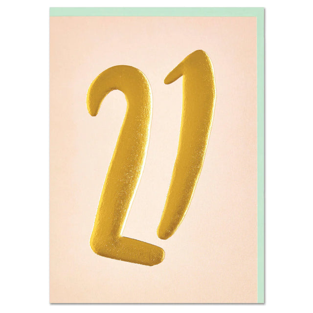 Age 21 Luxe Birthday Card