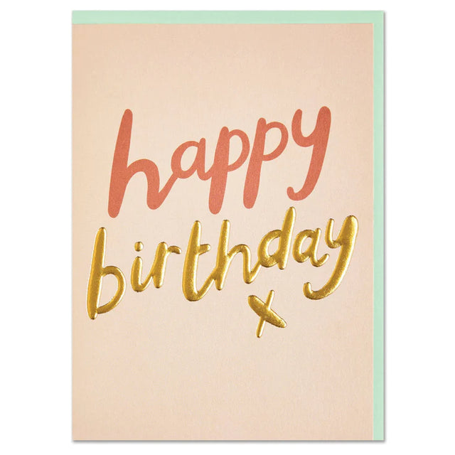 Happy Birthday Handwritten Card