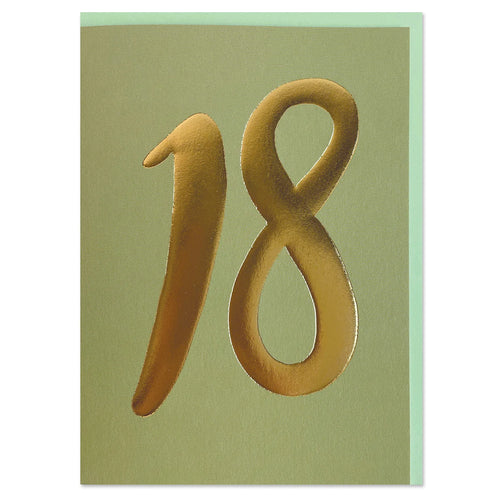 Age 18 Luxe Birthday Card