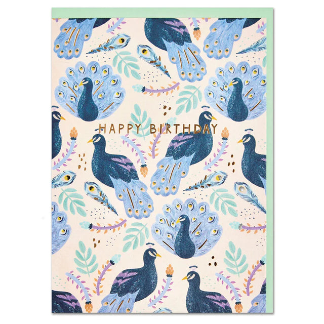 Birthday Peacock Card