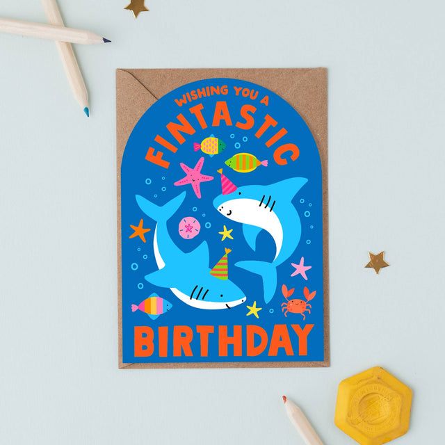 Fintastic Shark Birthday Card
