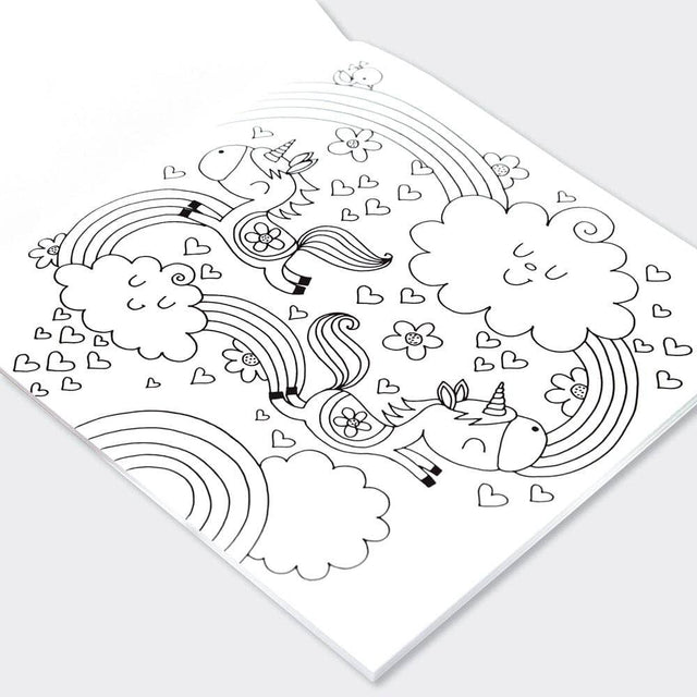 Unicorns & Rainbows Colouring Book