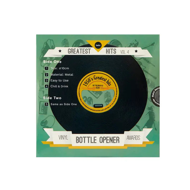 Greatest Hits Vinyl Bottle Opener