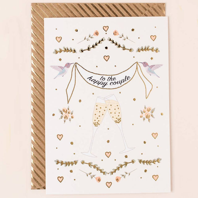 Wedding Happy Couple Toast Card