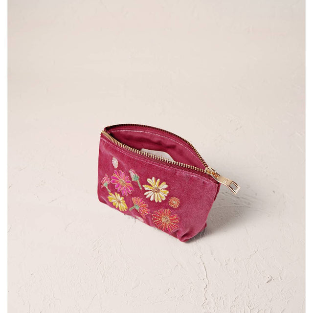 Wildflower Coin Purse - Rose