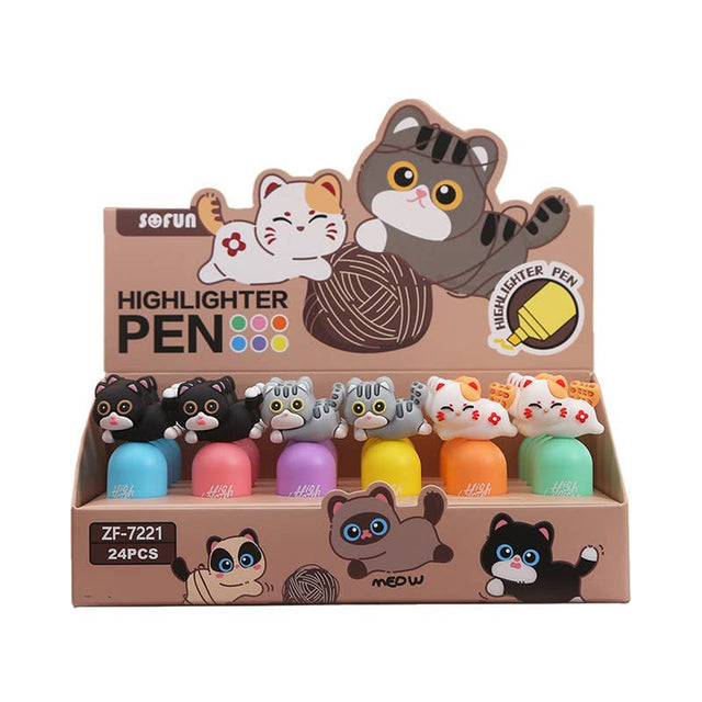 Cute Cat Highlighter Pen