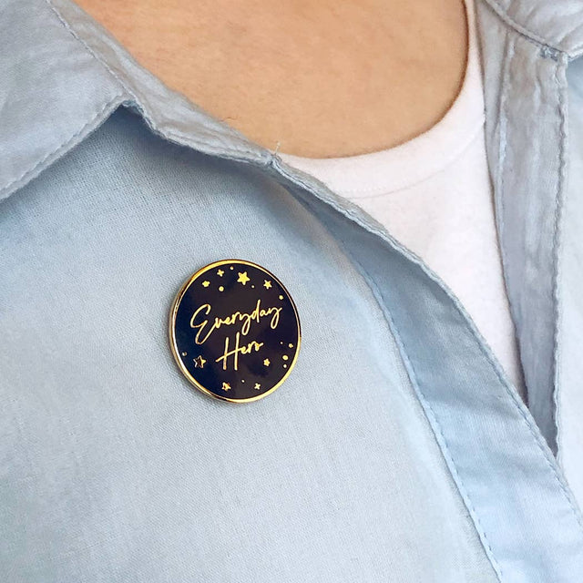 Everyday Hero Enamel Pin Badge