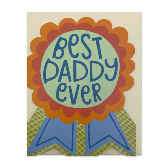 Mini Best Daddy Rosette Card