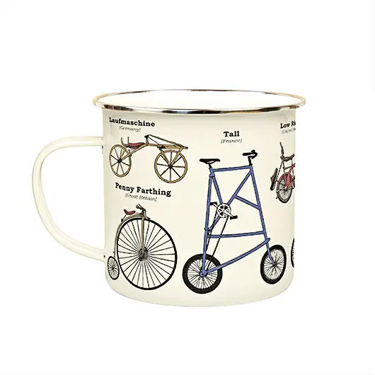 Bike Enamel Mug