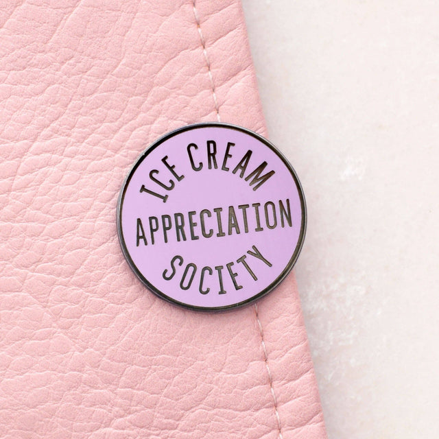 Lavender Ice Cream Appreciation Society Pin