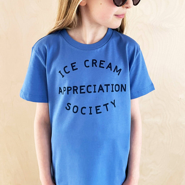 Blue Ice Cream Appreciation Society Kid's T-shirt