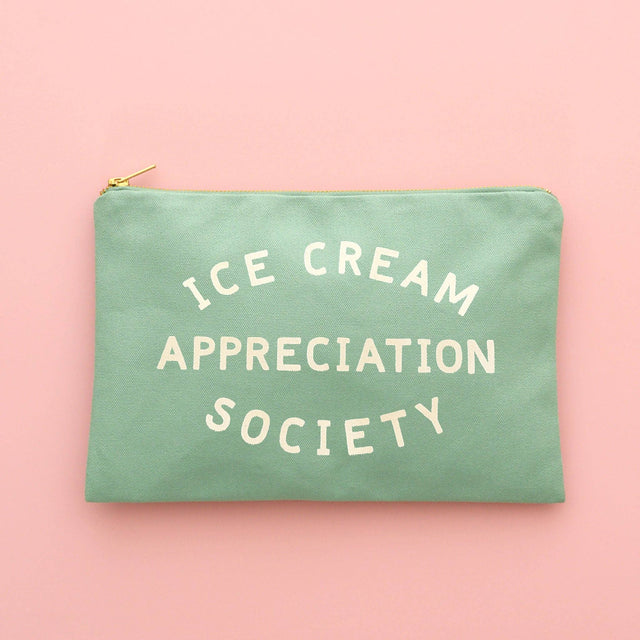 Sea Glass Ice Cream Appreciation Society Pouch
