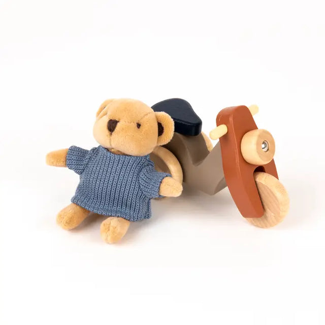 Alexis The Bear On A Vespa