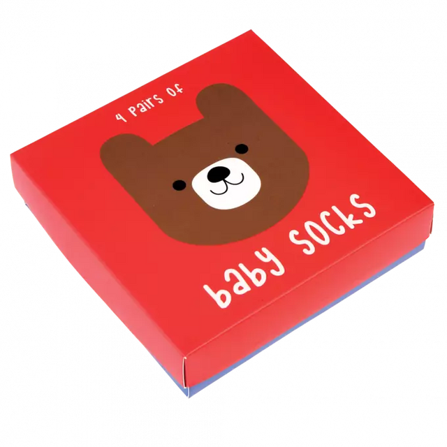 Box Of Bear Baby Socks