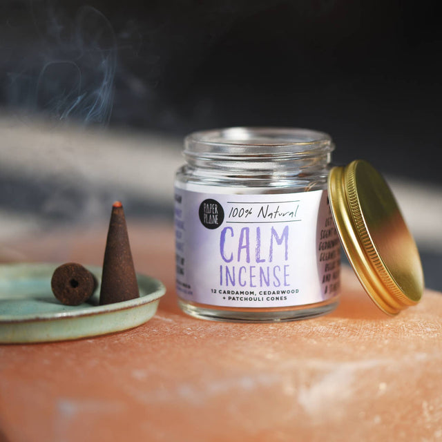 Calm Incense Jar of Incense Cones