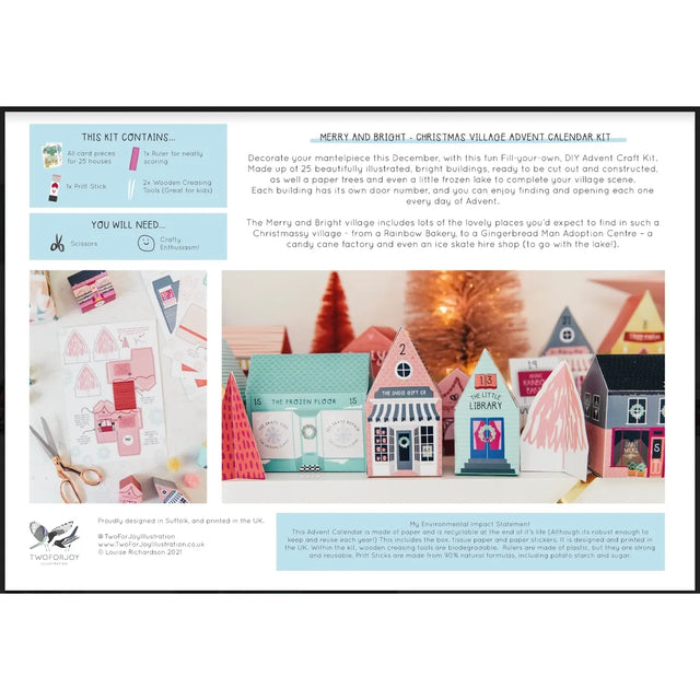 DIY Christmas Village Advent Calendar