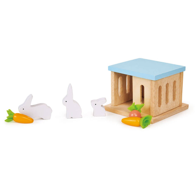 Wooden Rabbit Hutch Pet Set