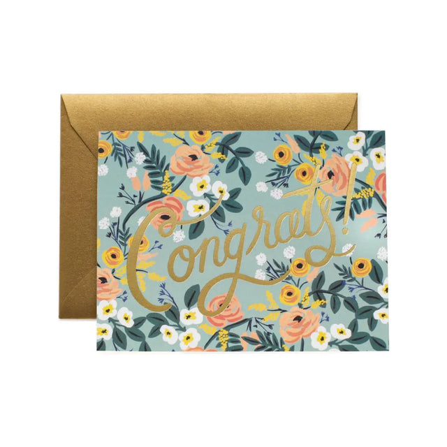 Blue Meadow Congrats Card
