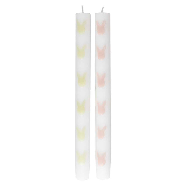 Easter Bunny Dinner Candles 2 Pack