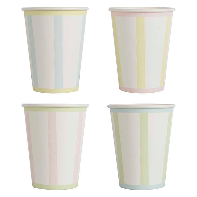 Pastel Stripe Paper cups