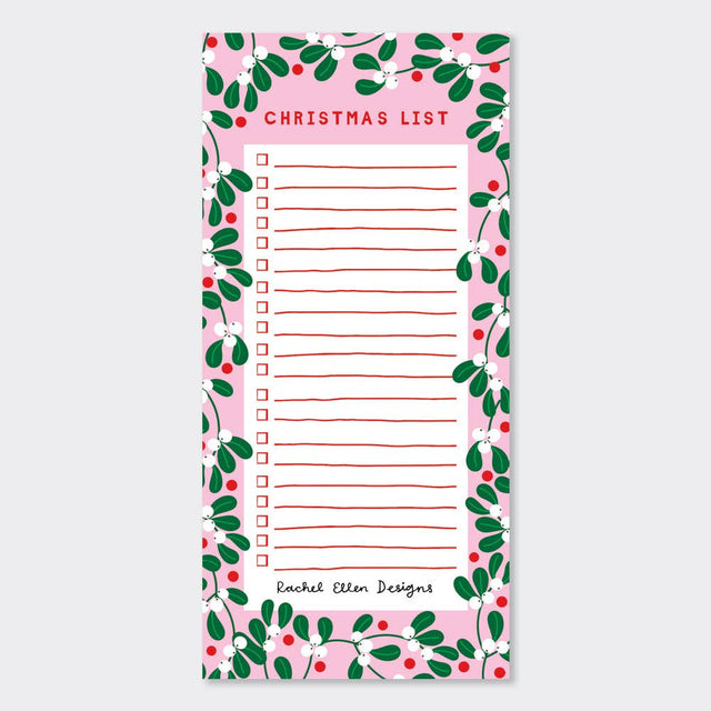 Mistletoe List Pad