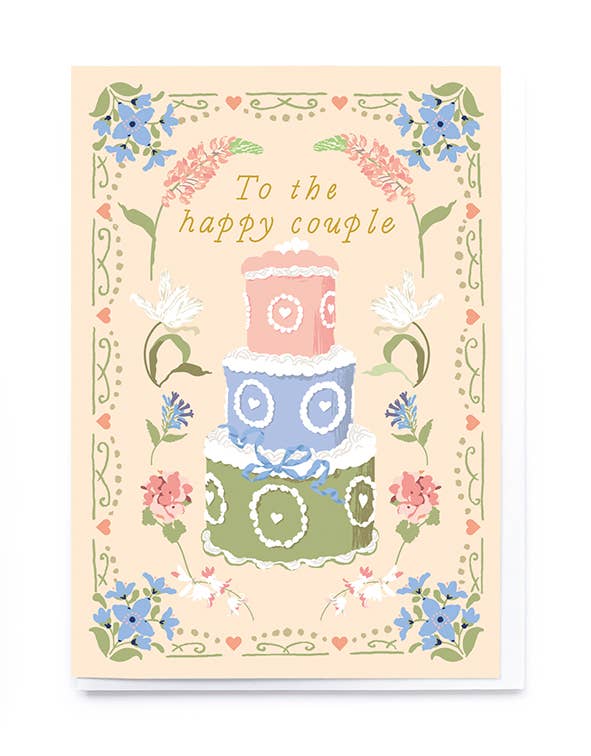 Tiered Wedding Cake Card