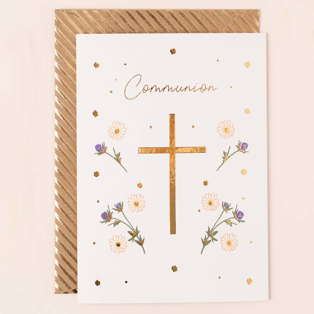 Communion Card with cross