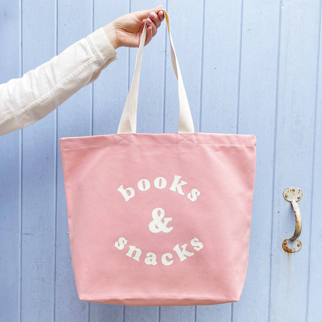 Pink Books & Snacks Bag