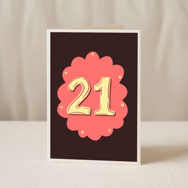 Age 21 Card
