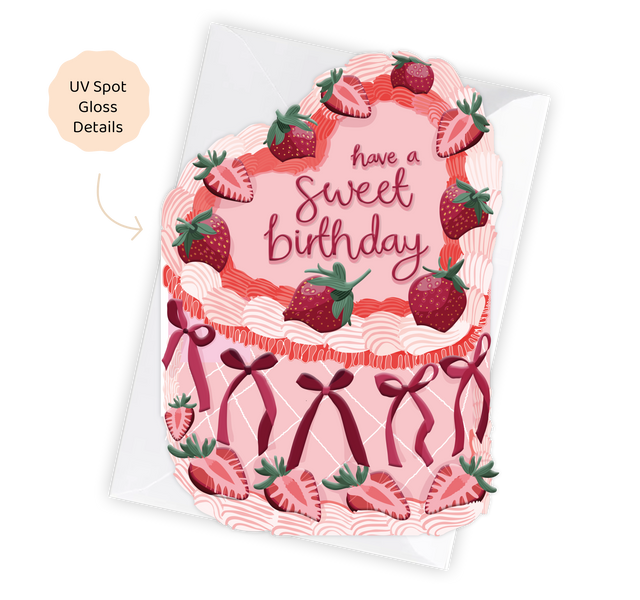 Strawberry Cake Card