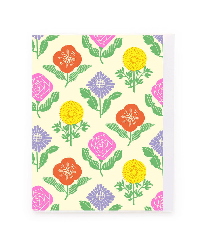 Mini Geo Flowers Card