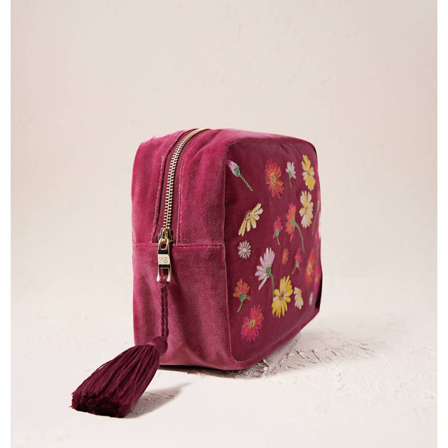 Wildflower Wash Bag - Rose