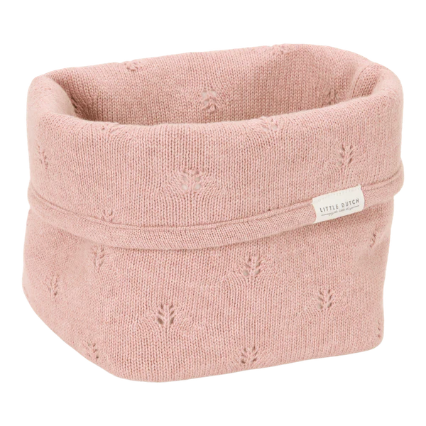 Small Knit Storage Basket: Pure Blossom