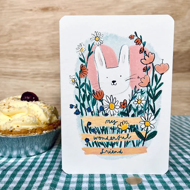 Wonderful Friend Bunny Card