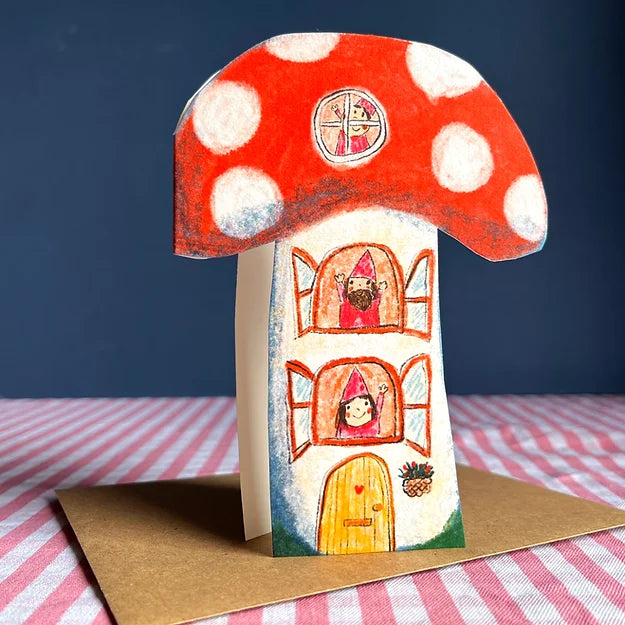 Toadstool House Card