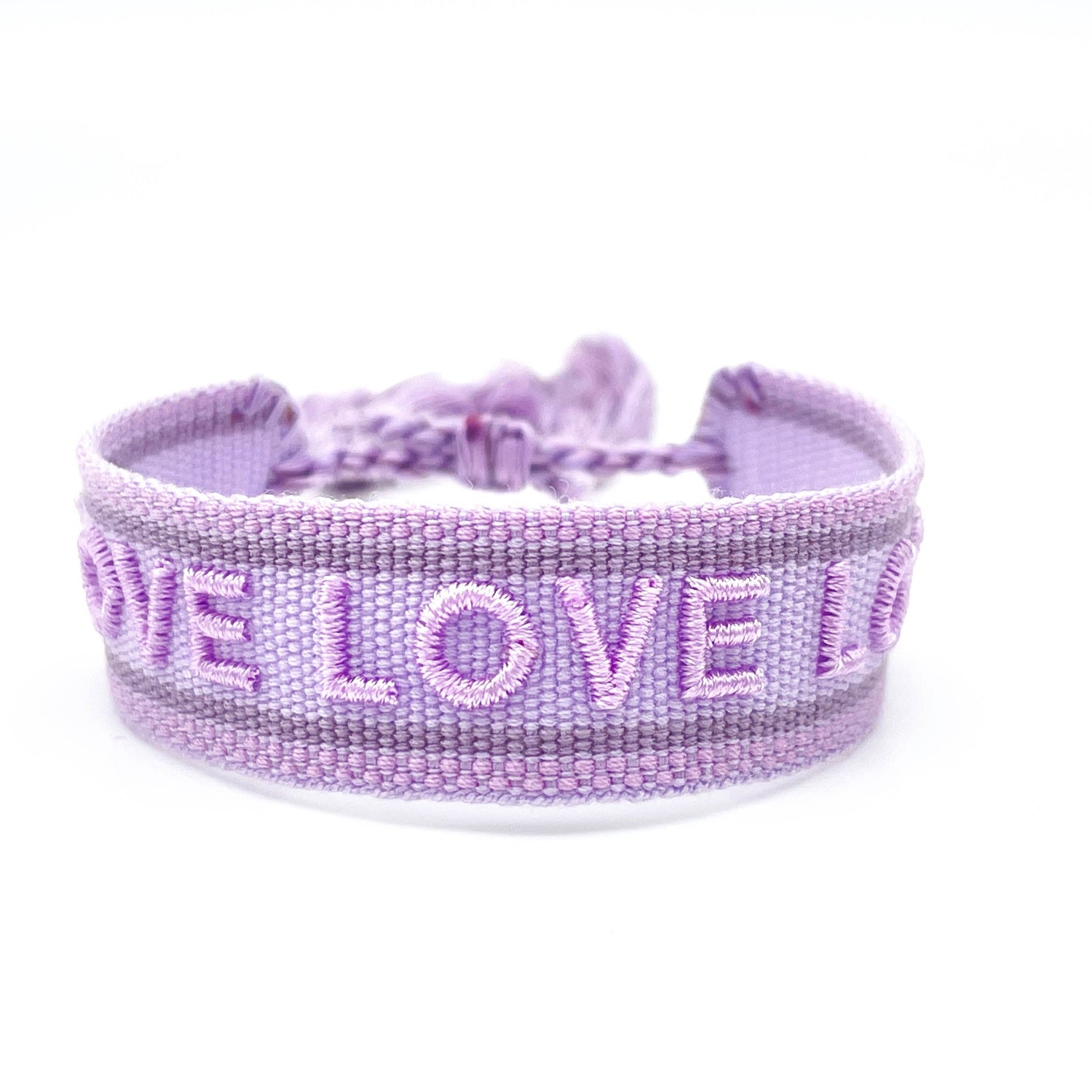 Love Love Love Woven Lilac Bracelet