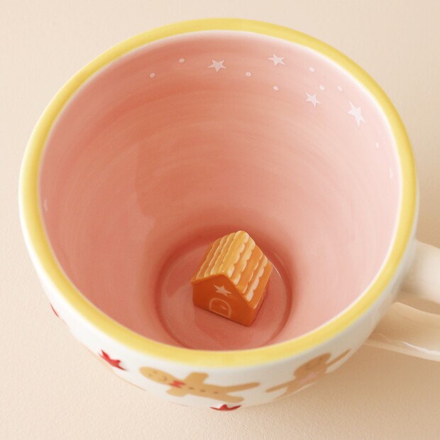 Ceramic Gingerbread Christmas Mug
