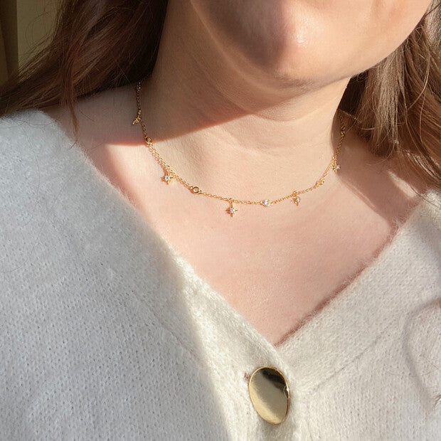 Gold Star Necklace