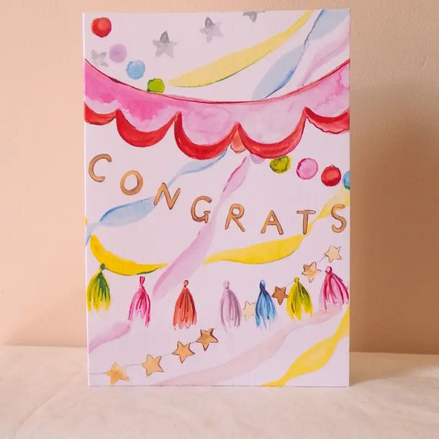 Congrats Bunting Card
