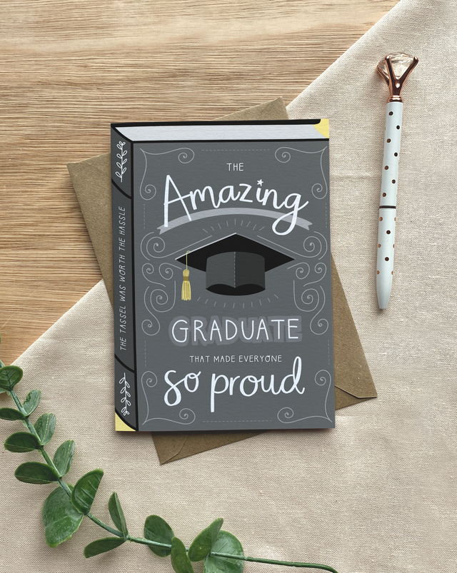 Amazing Graduate Book Card