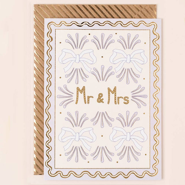 Mr & Mrs Art Deco Card