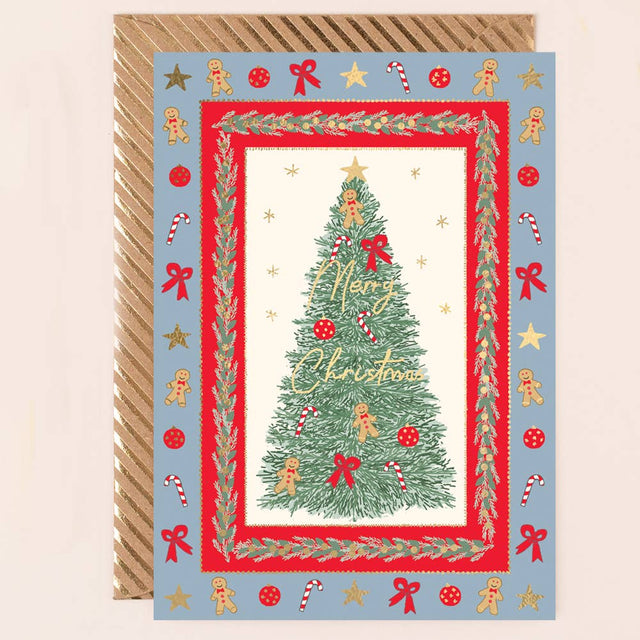 Christmas Tree Card with Border