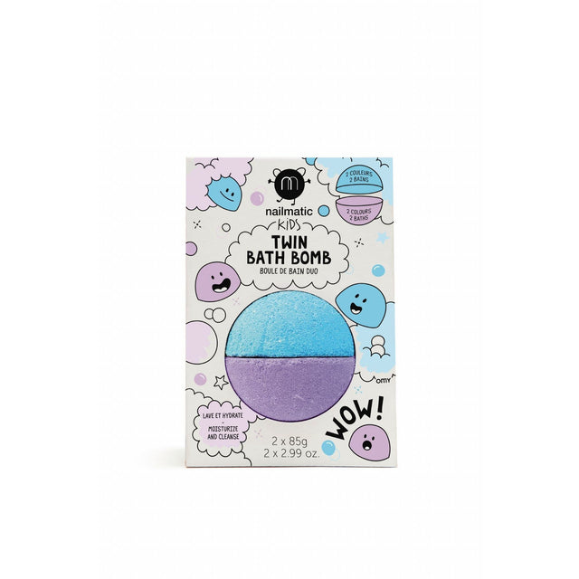 Twin Bath Bomb: Blue & Violet