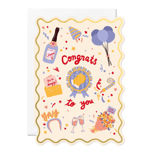 Congrats To You Wavy Card