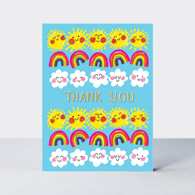 Suns And Rainbows Thank You Pack Of Notecards