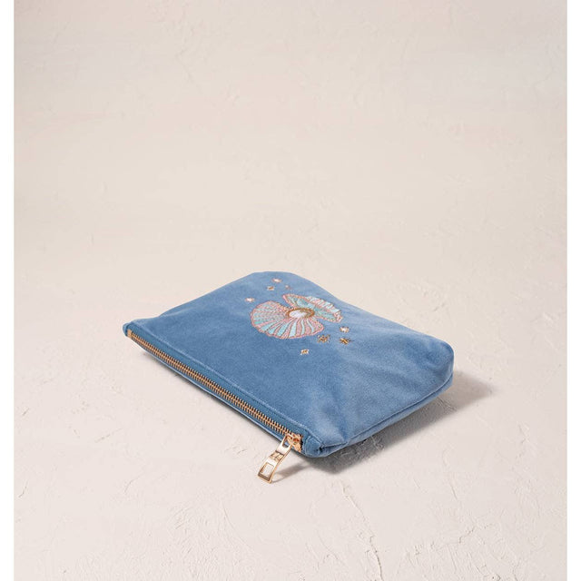 Pearl Shell Blue Mini Pouch