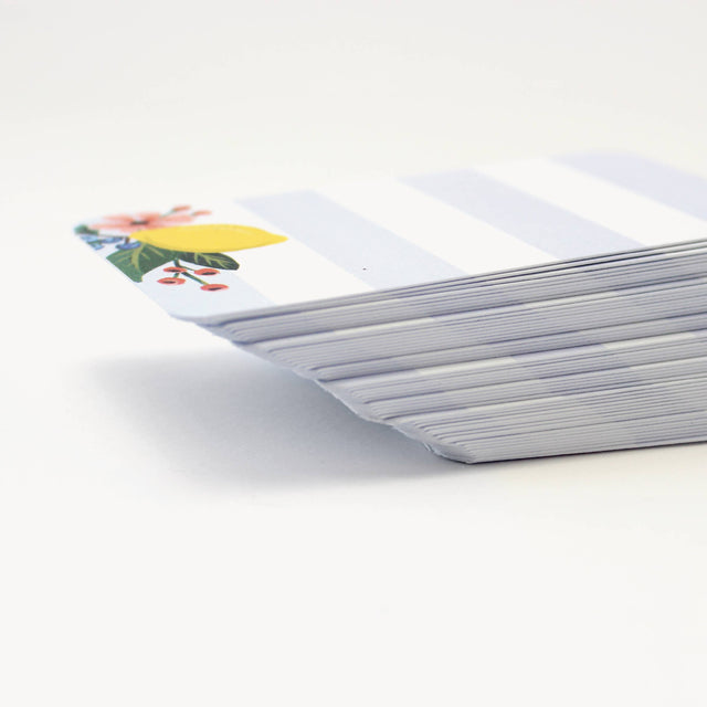 Lemon Stripe Pocket Notes