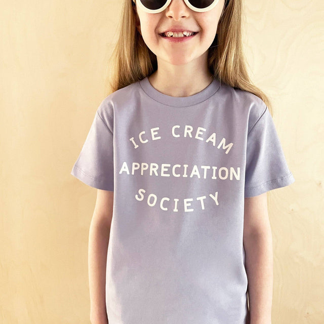 Lavender Ice Cream Appreciation Society Kid's T shirt